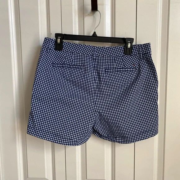 Tommy Hilfiger Blue Checkered Women's Shorts - Picture 2 of 7
